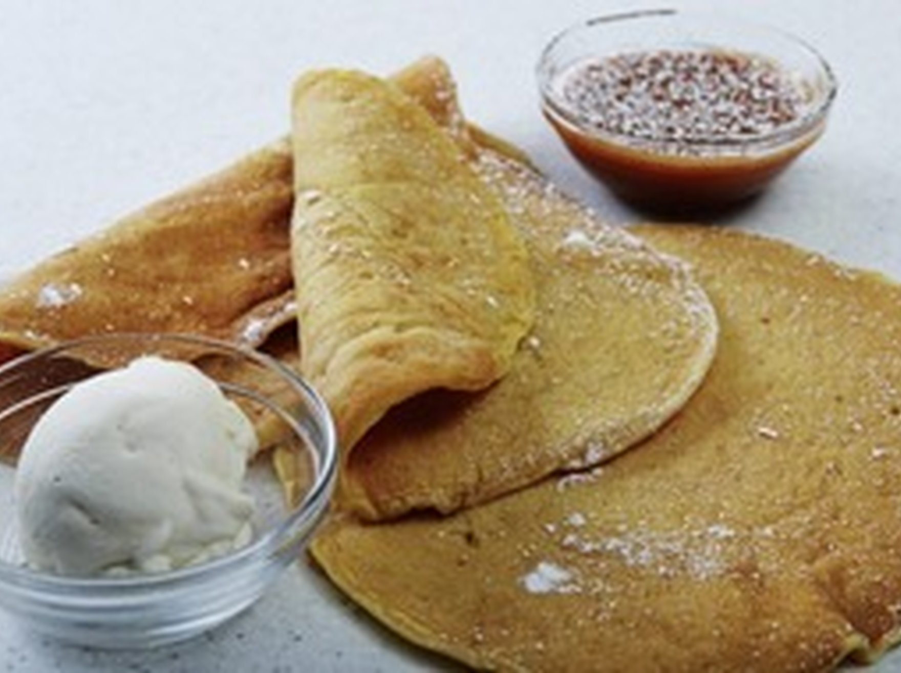  Traditional pancakes with salted caramel butter