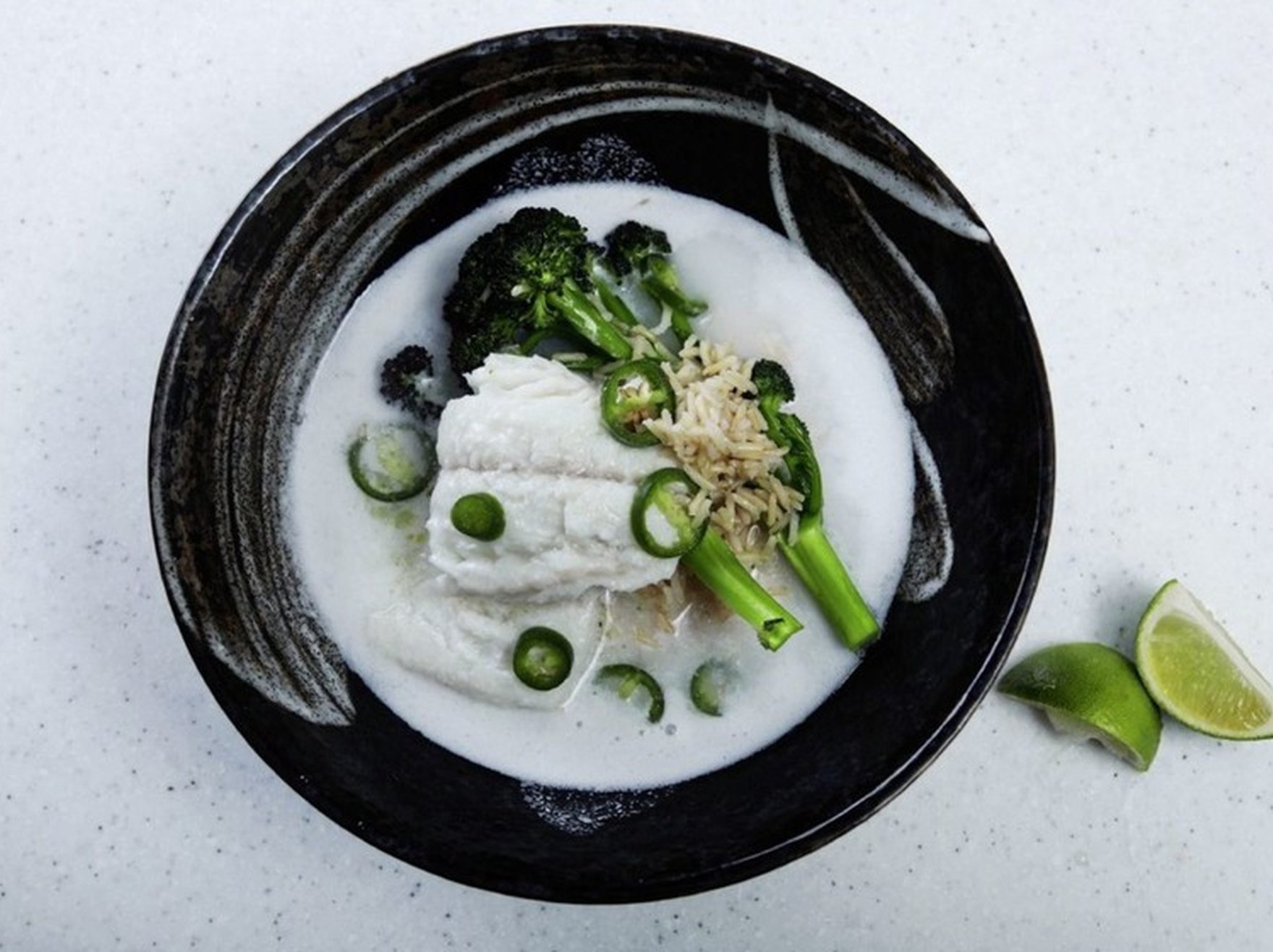 James Street Cookery School: Coconut and fish soup and salmon and miso soup